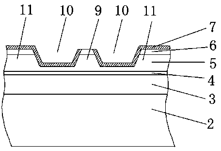 Total-reflection optical waveguide semiconductor laser chip and manufacturing method thereof