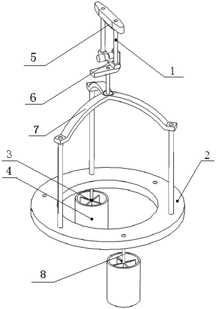 Air damping type positioning device of energy balance suspension system