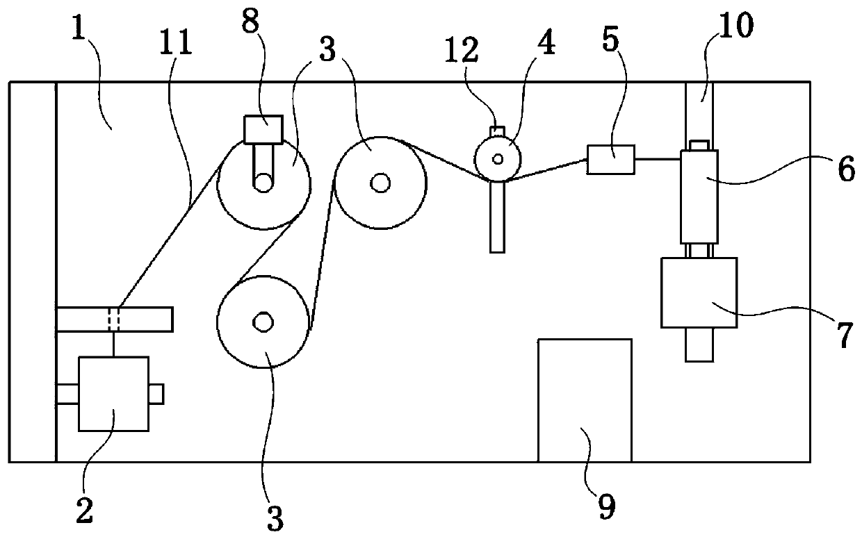 Yarn tension adjusting device and application method thereof