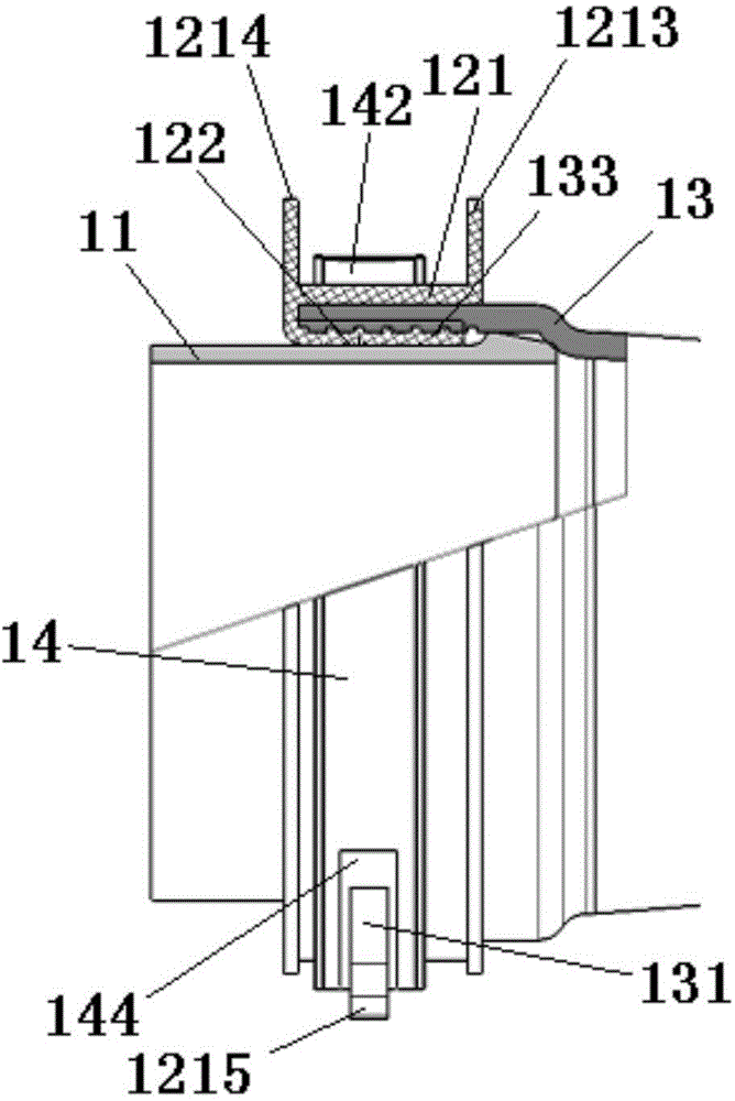 Conversion connection sealing device and intercooler pipe