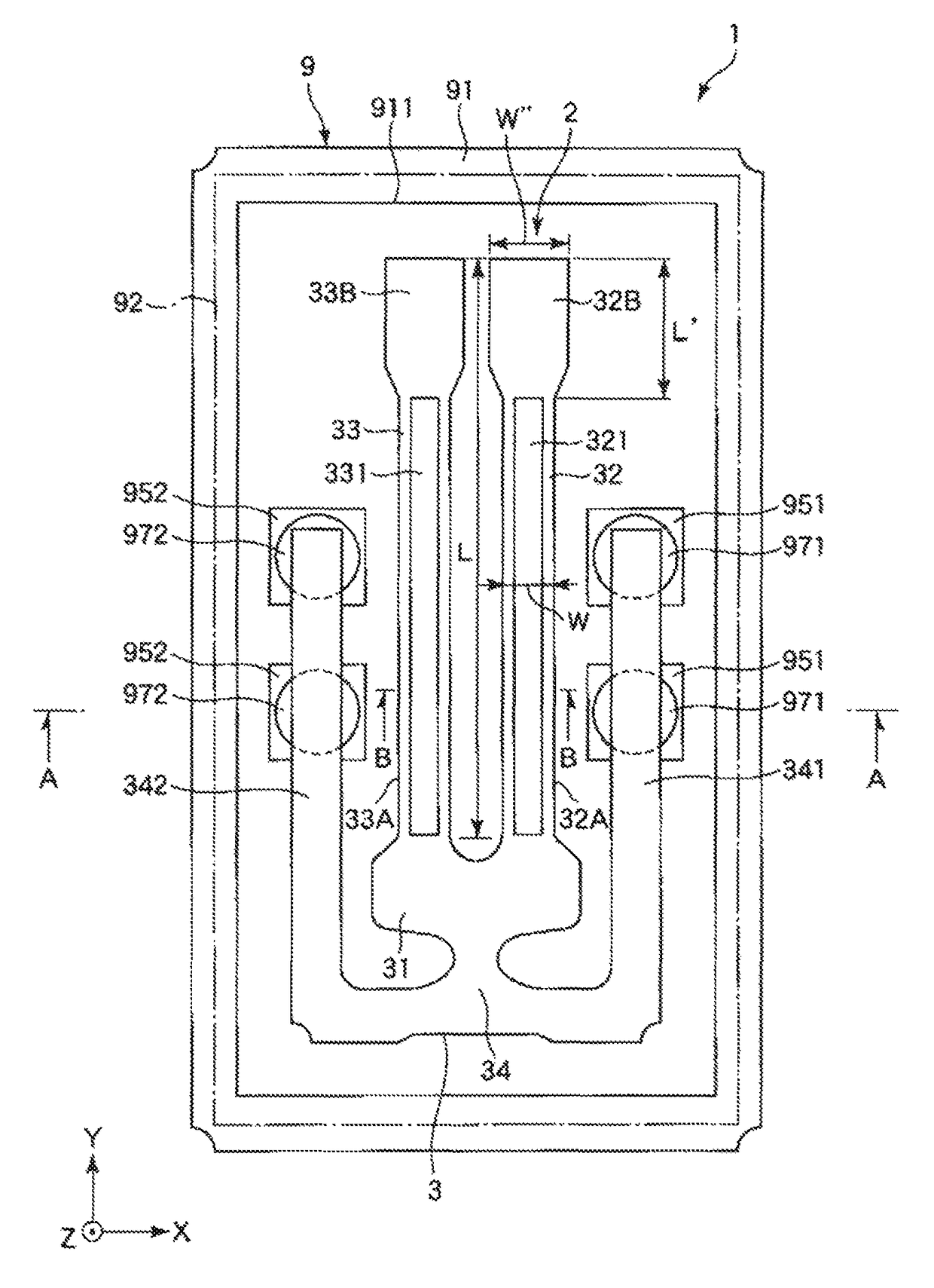 Vibrator, oscillator, electronic device for controlling internal resonance between inherent vibration modes