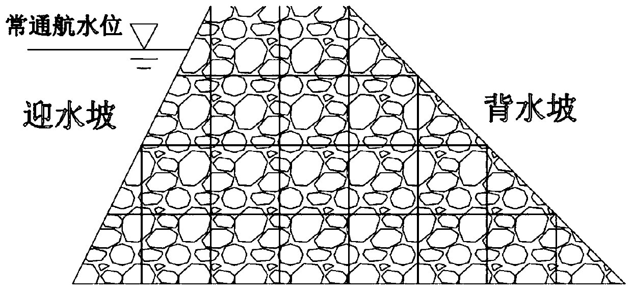 Construction method of fish habitats in inland waterway engineering