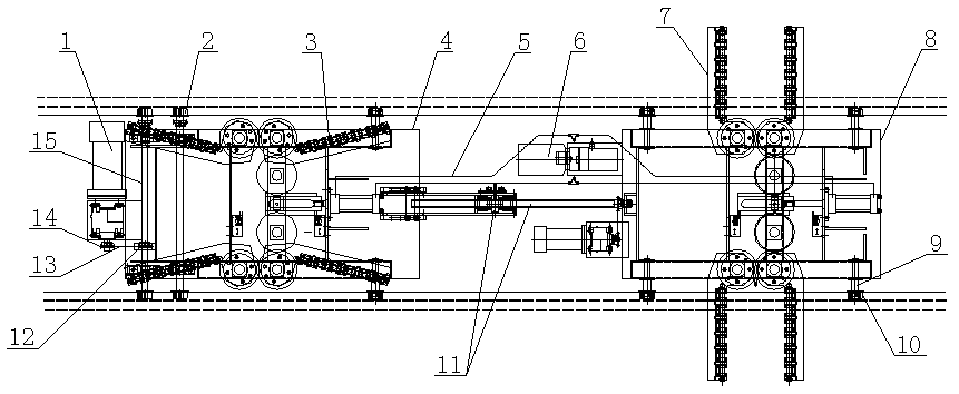 Clamp arm pickup device