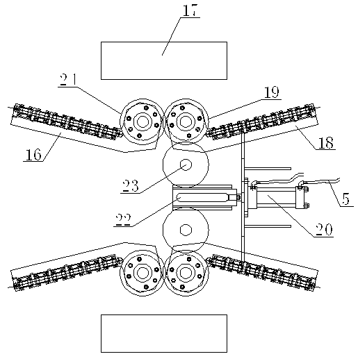 Clamp arm pickup device