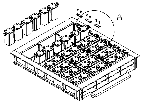 Brick making die structure with hanging rods and cores flexibly replaced