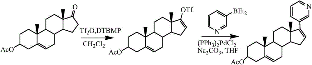 A kind of purification method of abiraterone acetate