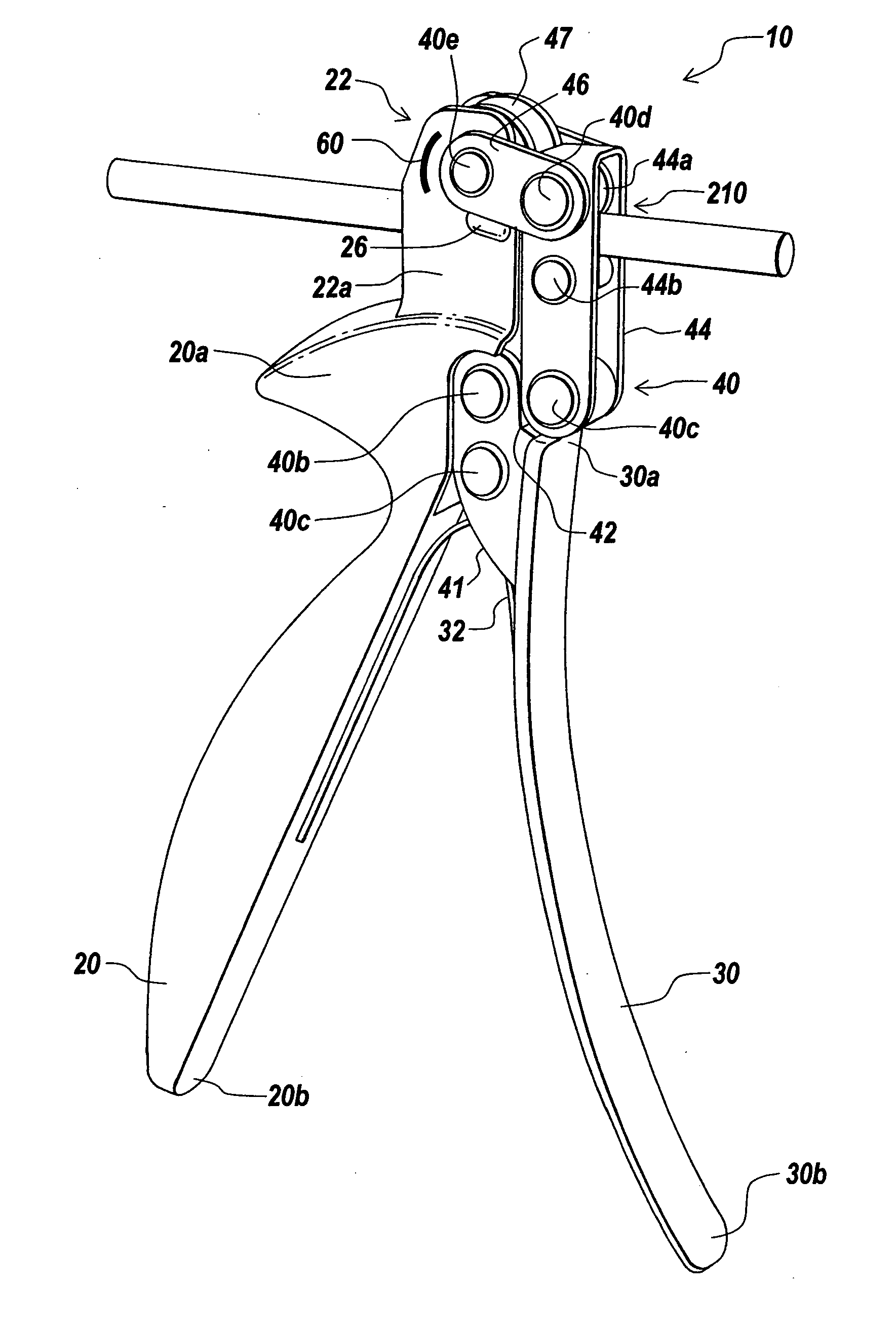 Instrument for bending spinal rods used in a spinal fixation system