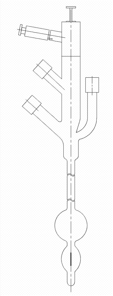 Anti-blockage easily inserted three-cavity catheter device