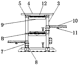 Rice seedling planting device for rice blast resistance identification