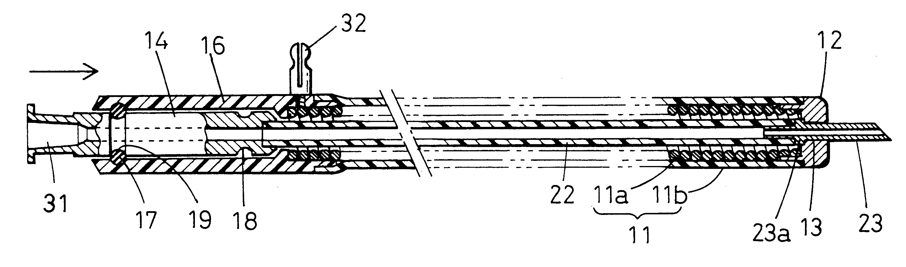 Treating instrument for endoscope