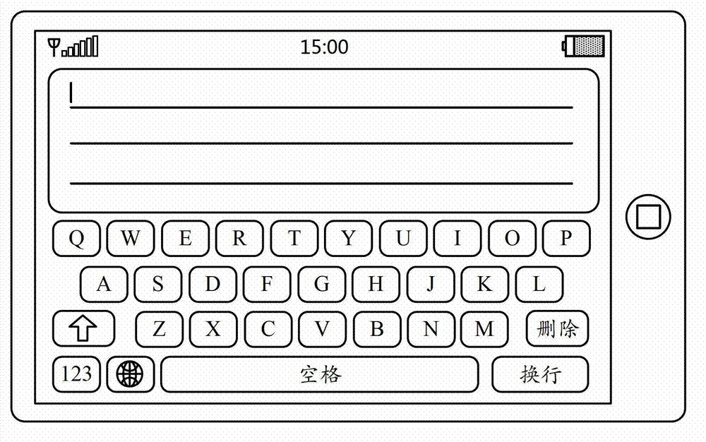 Pinyin input method and device based on touch screen