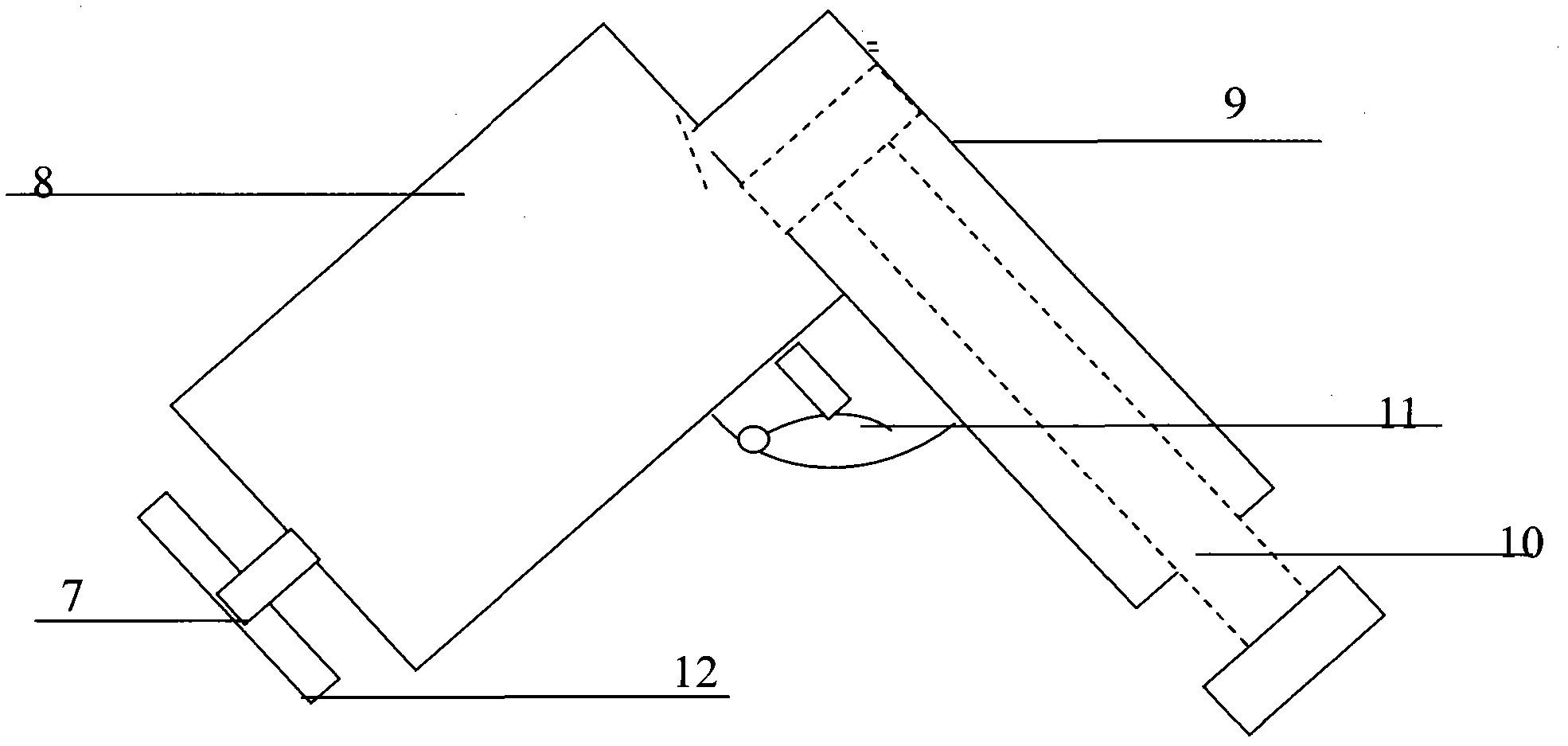 Air pressure type sewer pipe dredging device