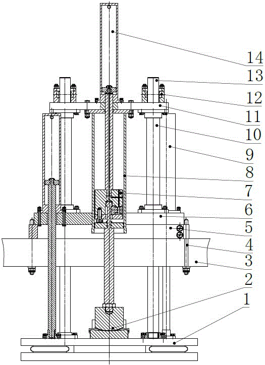 A kind of in-pipe hands-free pneumatic vibrator vibrator