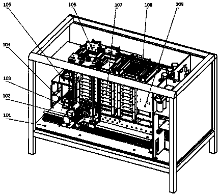 Large-capacity high-speed quasi-automatic chemiluminescence immunoassay analyzer