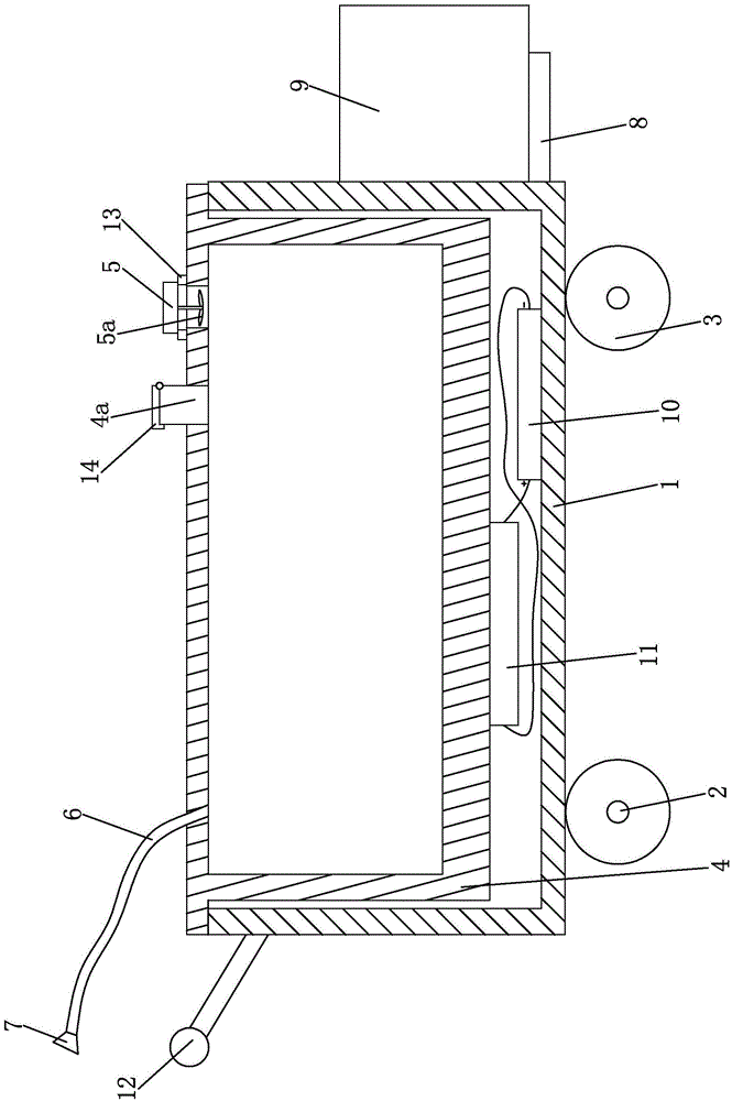 Directional spraying method for fruit tree