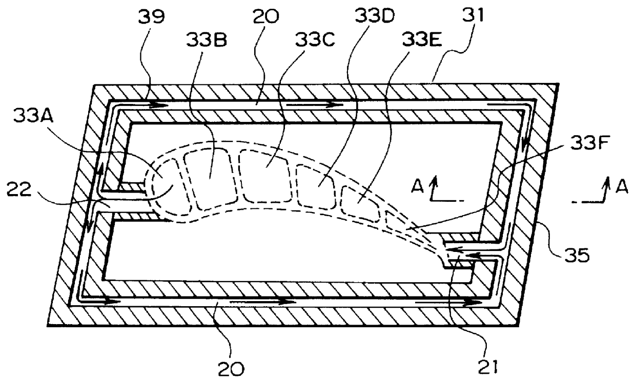 Gas turbine cooling stationary blade