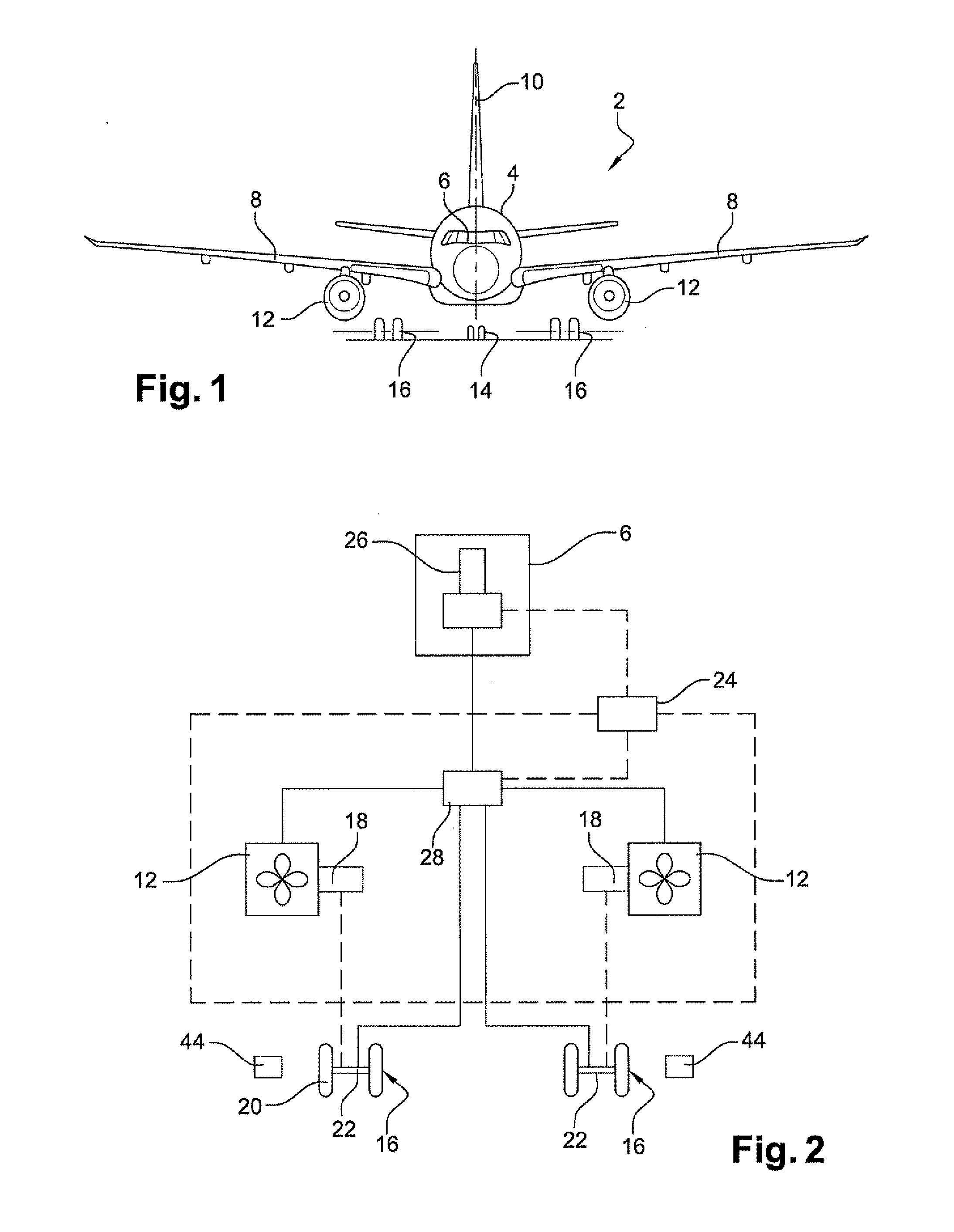 Aircraft including an undercarriage motor