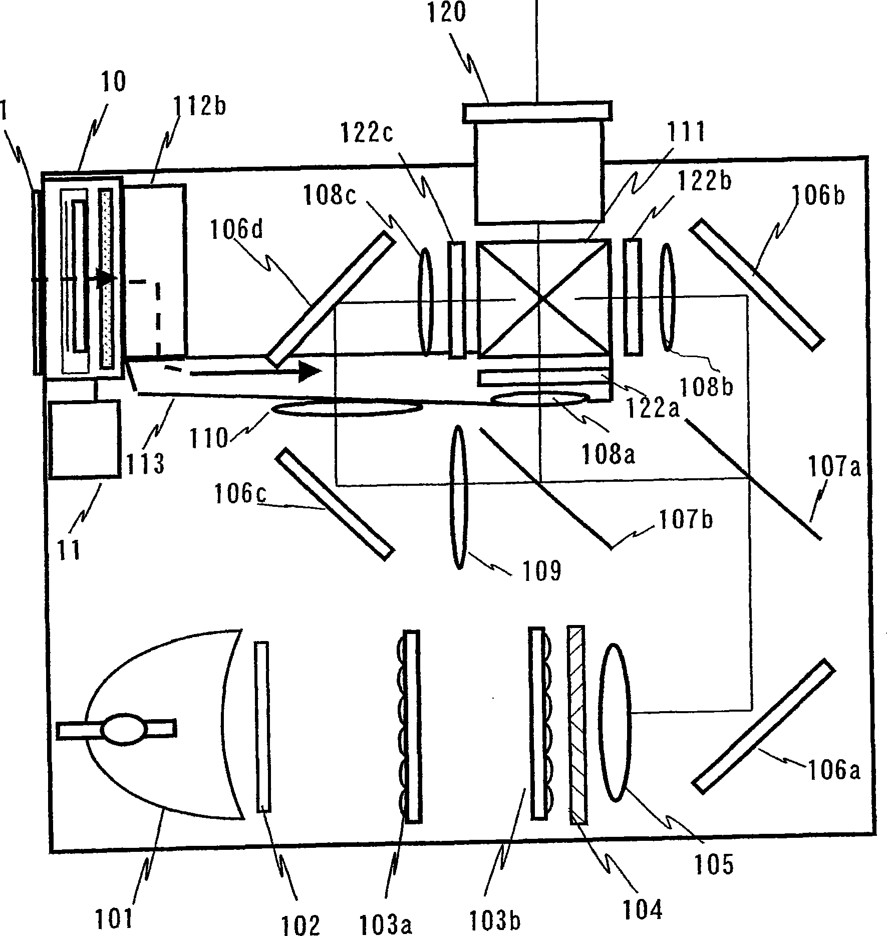 Projection map display device