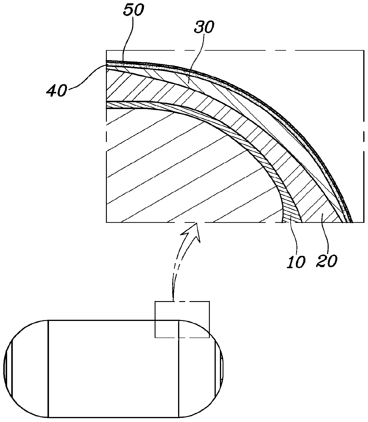 High-pressure vessel and manufacturing method thereof