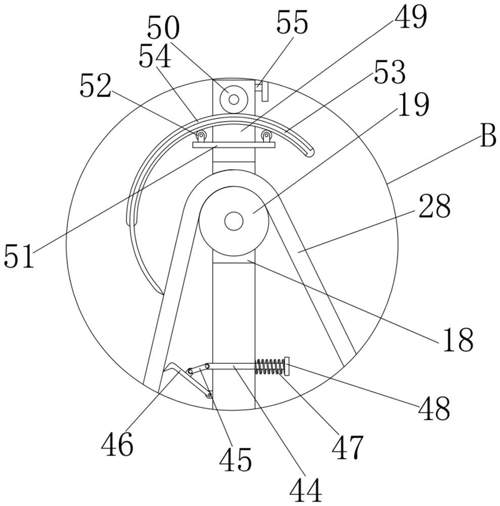 Leather clamping device on leather double-sided roller coater