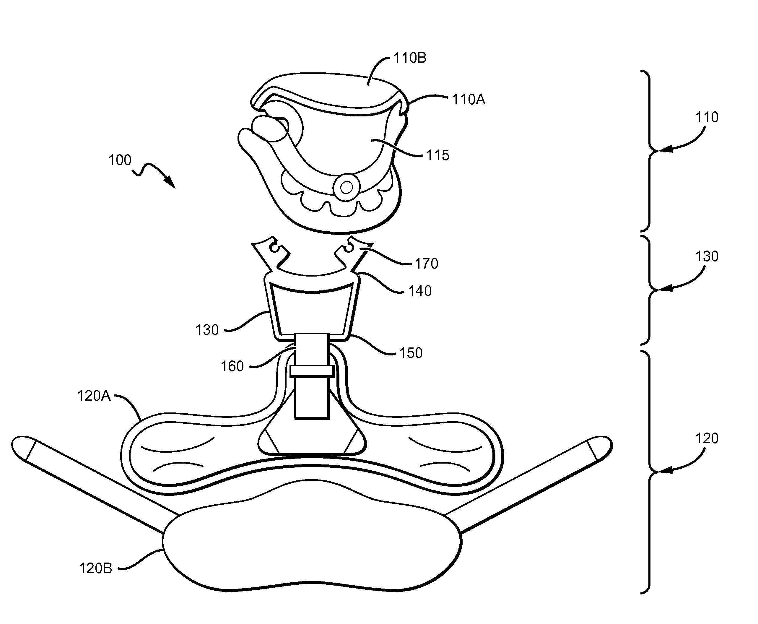 Cervical-Thoracic Orthotic With Cervical Collar