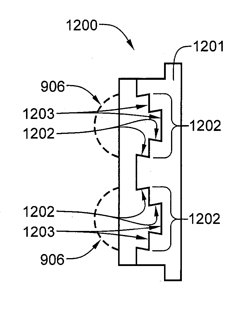 Planar magnetron targets having target material affixed to non-planar backing plates