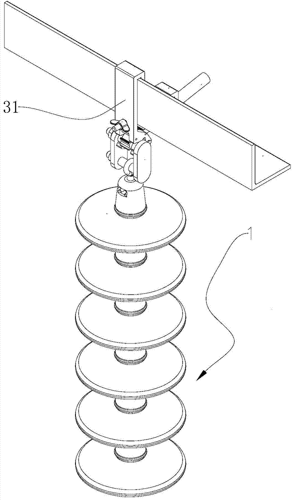 Simulation insulator string suspension fitting