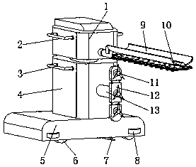 Fast pruning device for green belt of super highway