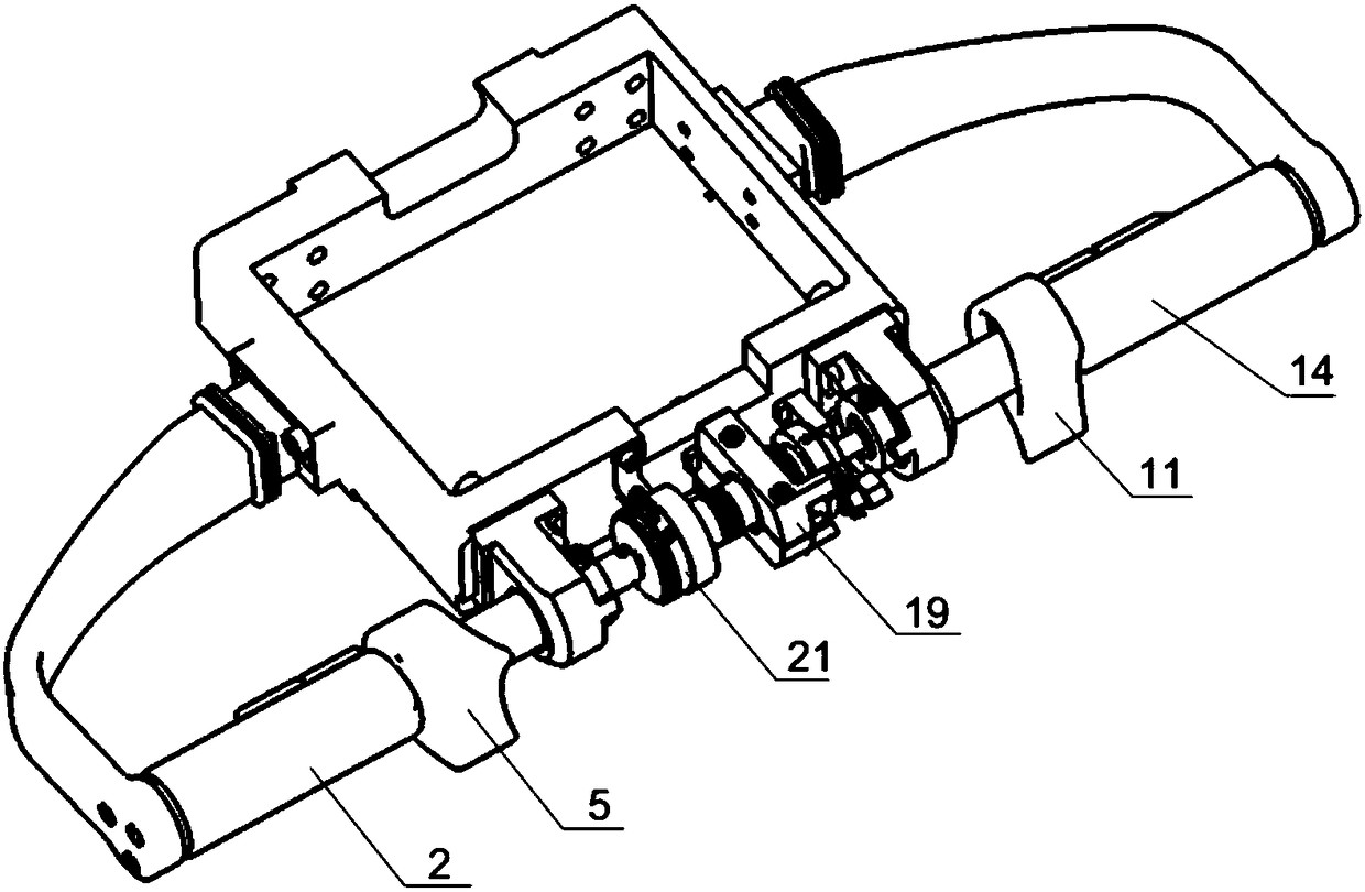 An armrest handle device with a zero switch