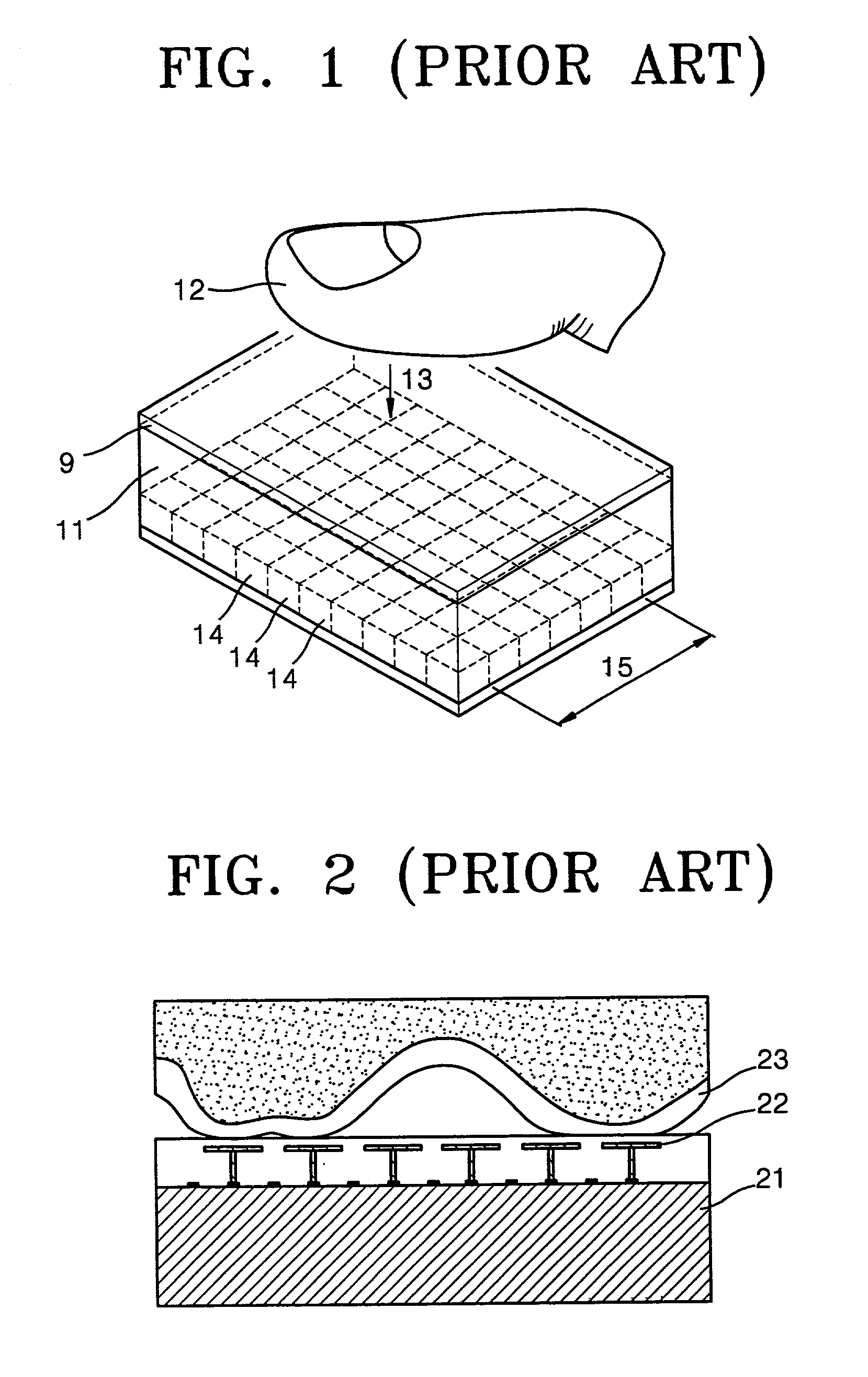 Fingerprint sensor using a piezoelectric membrane