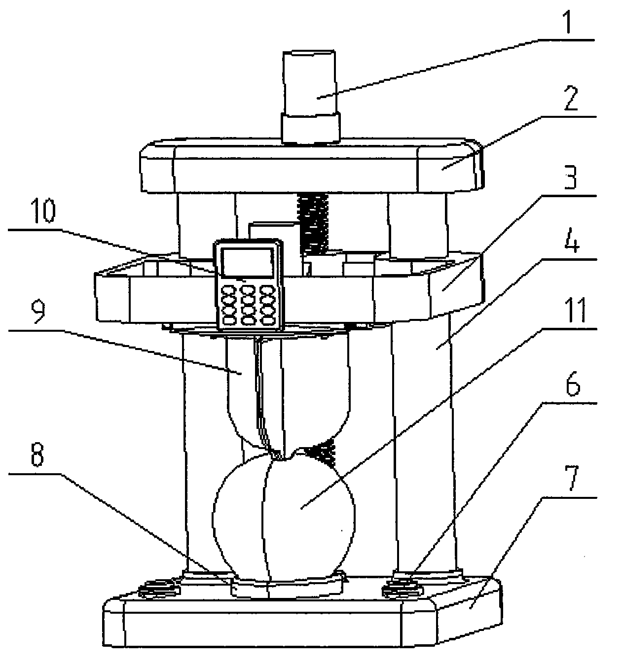 Coconut palm fiber peeling machine