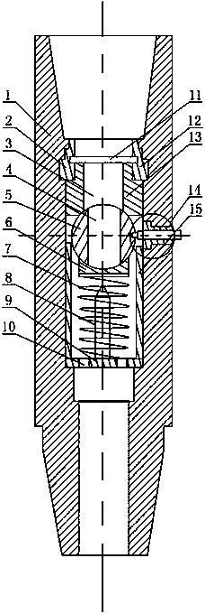 Natural gas blowout-prevention flow guide valve