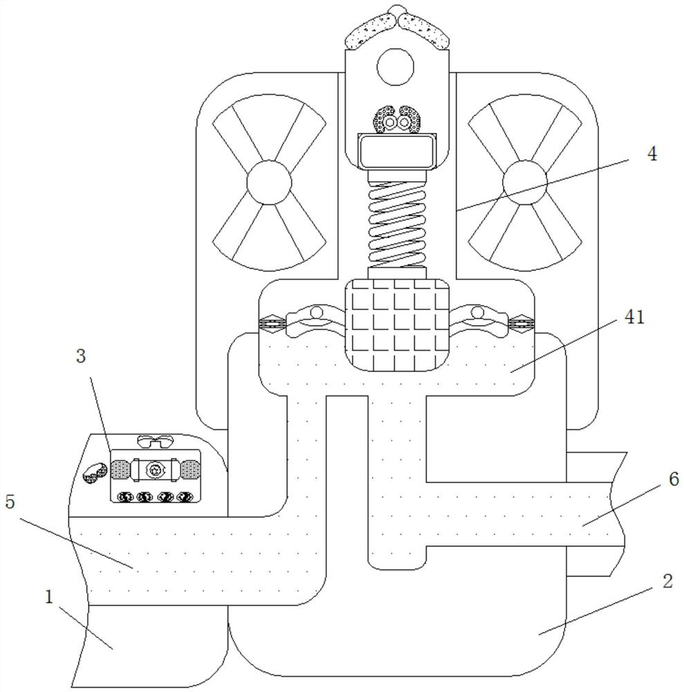 Extraction kettle outlet counterbalance valve device facilitating pressure adjustment