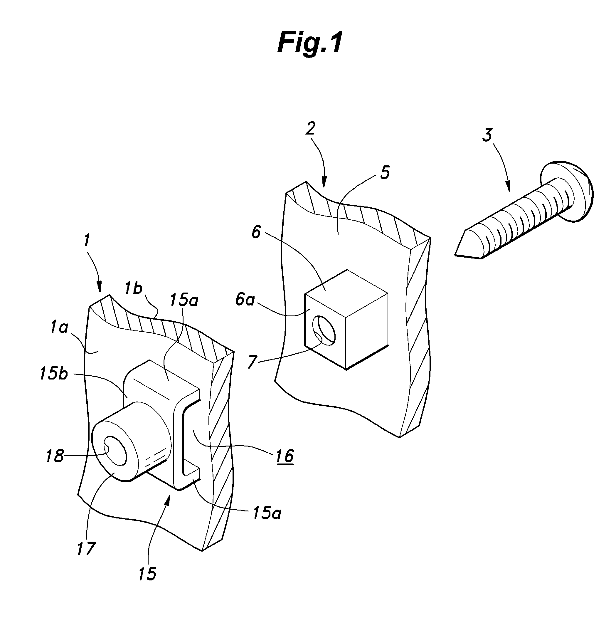 Component part mounting structure