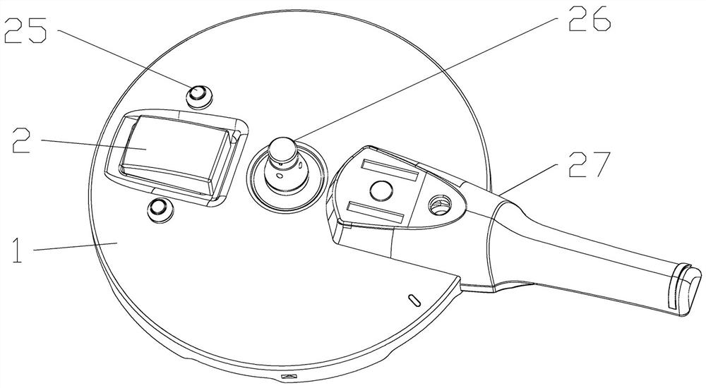 Pressure cooker cover structure with pressure indicating and alarming function, pressure cooker and using method