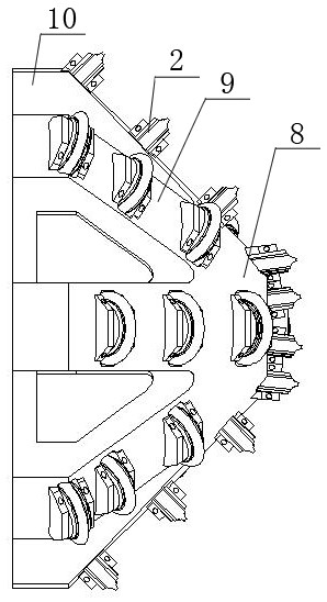 A kind of hard rock cutterhead and cantilever tunneling machine including the cutterhead