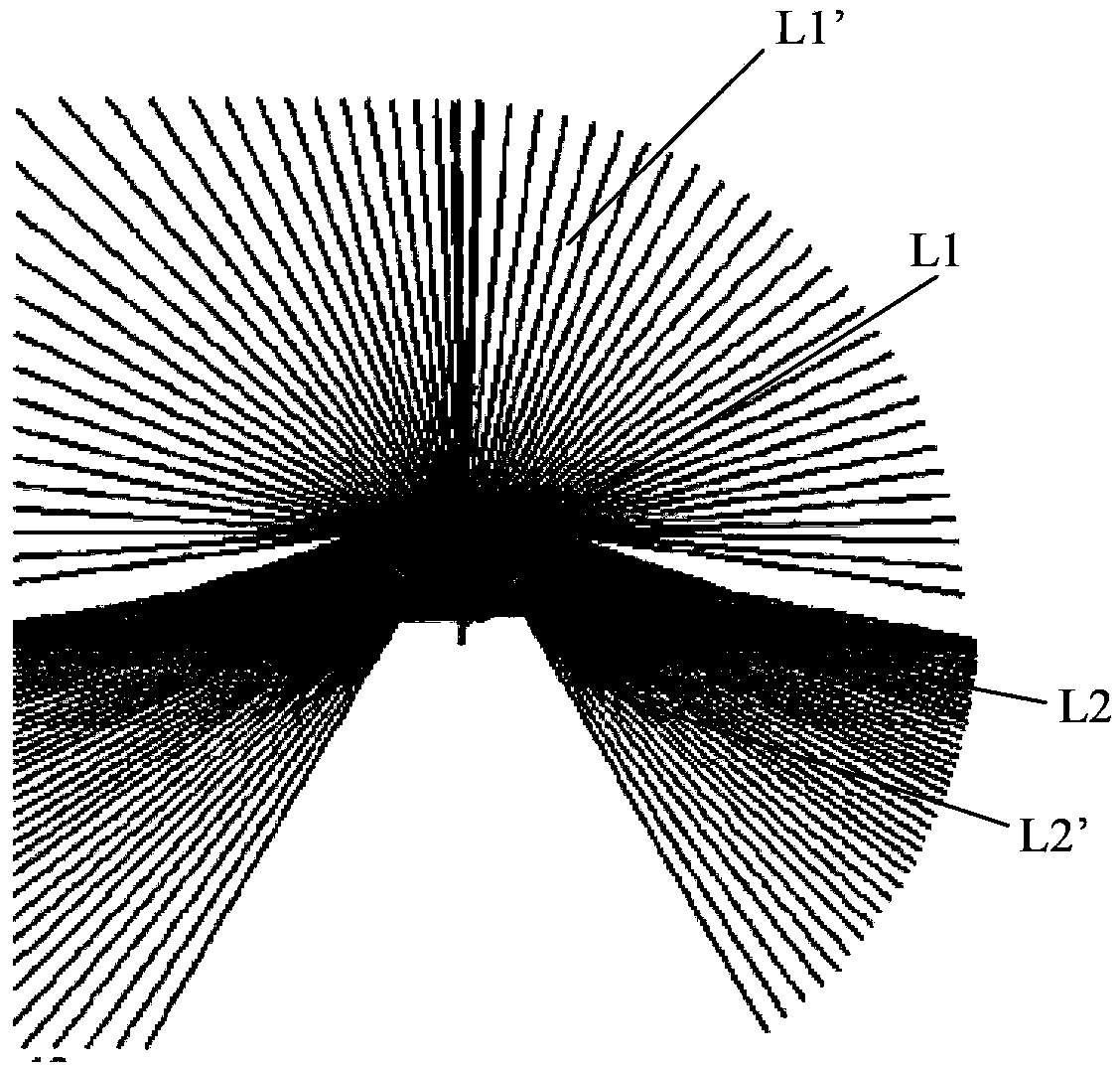 Lens for lighting device and lighting device with same