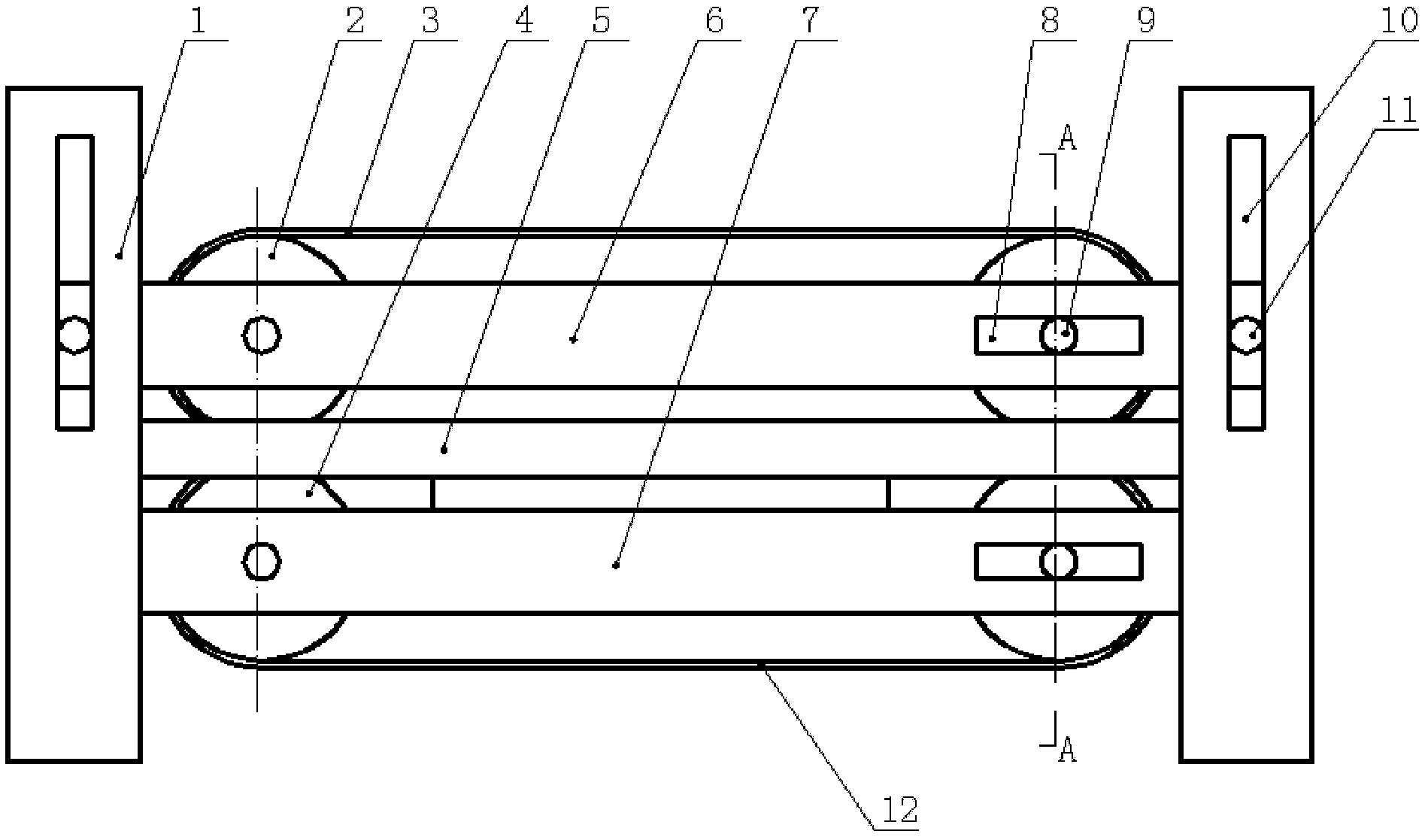 Semi-automatic end scalding equipment