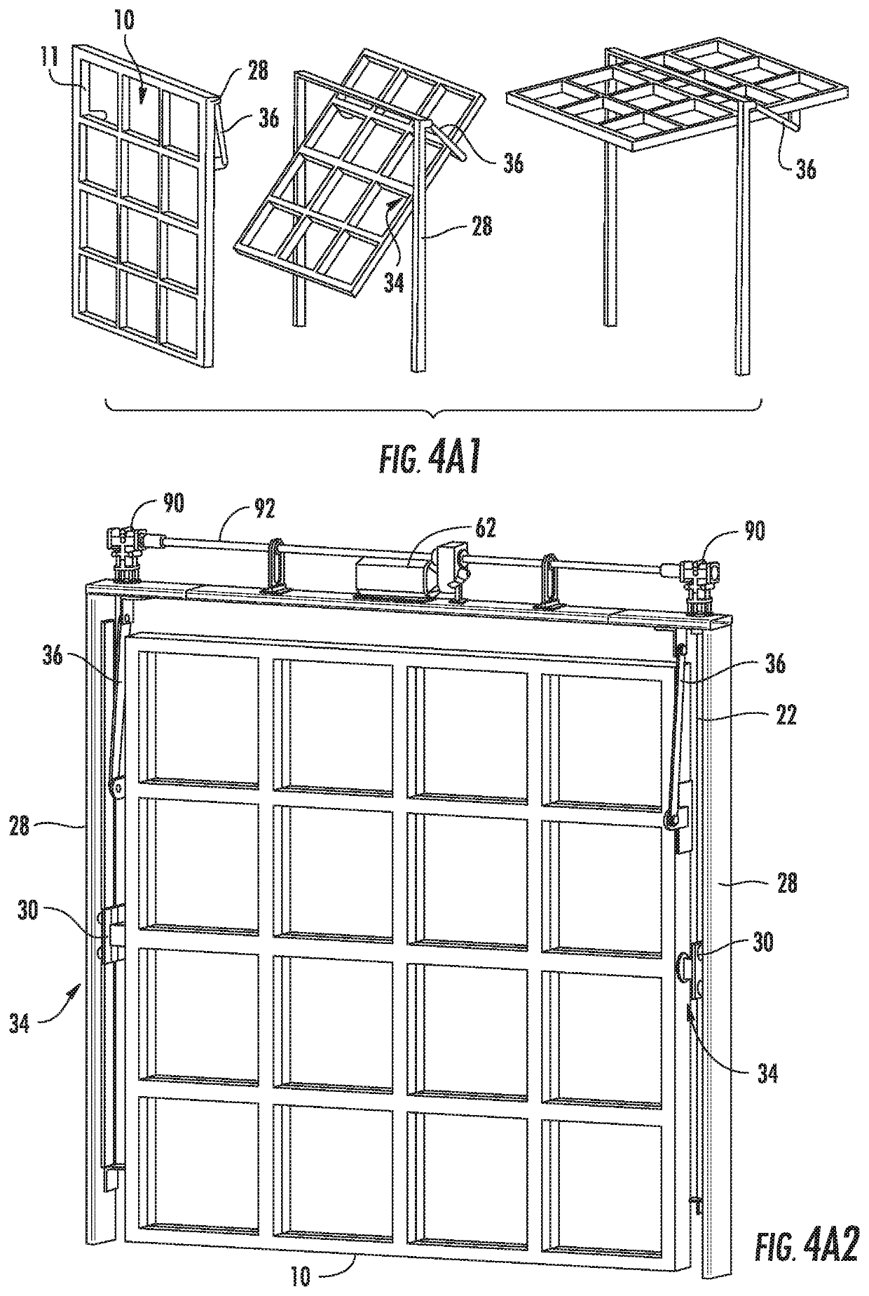 Vertical door system with ball screw drive