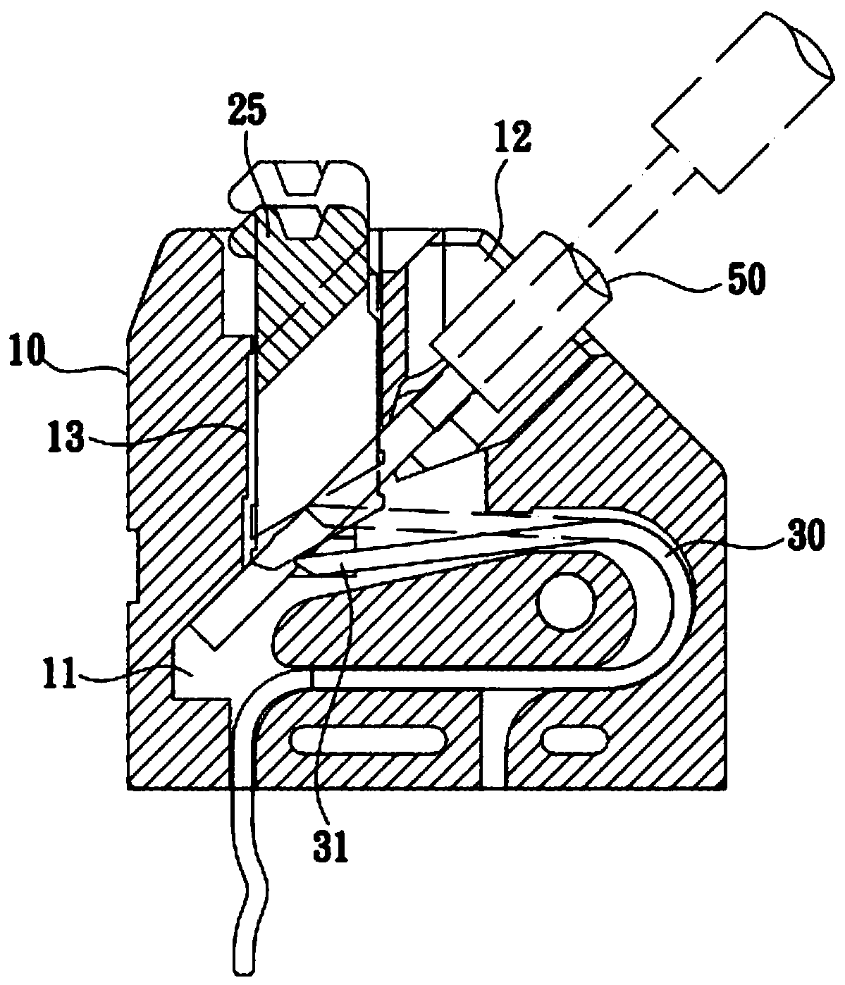 Wire connection terminal device