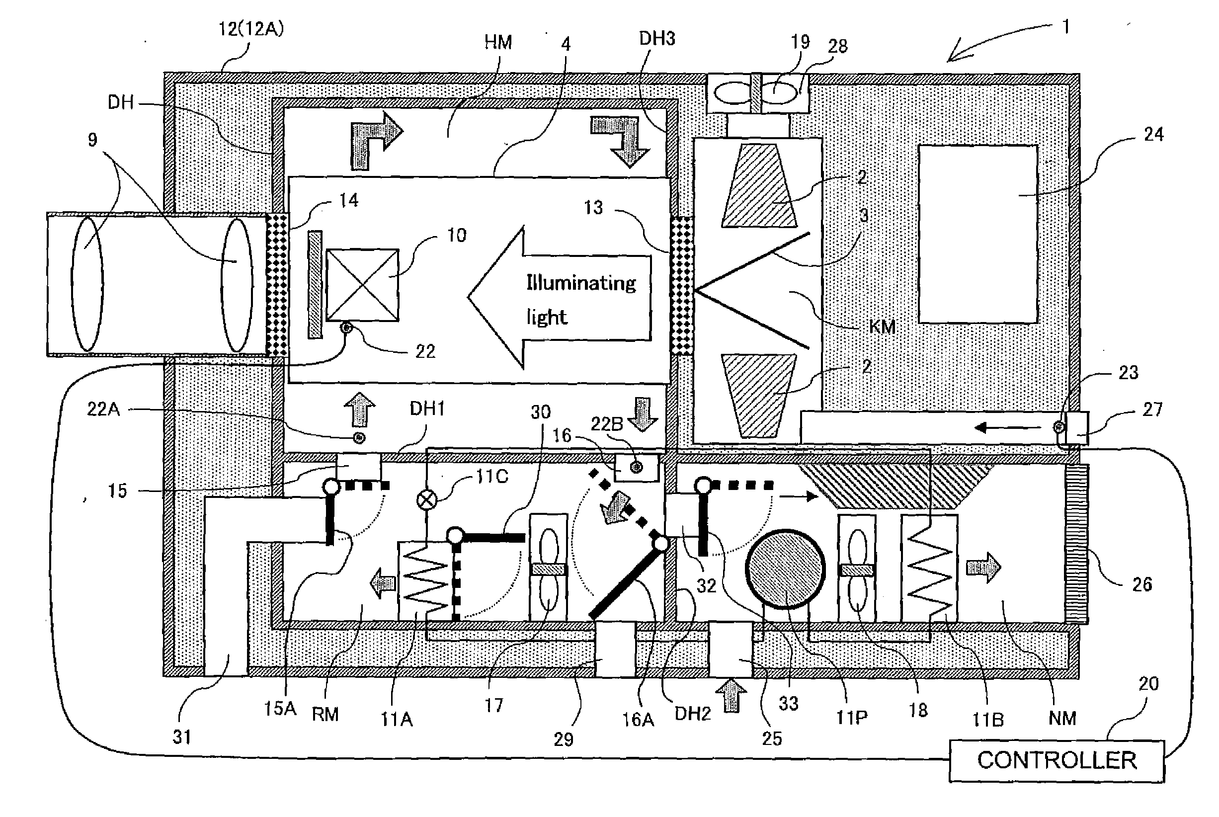 Projector apparatus