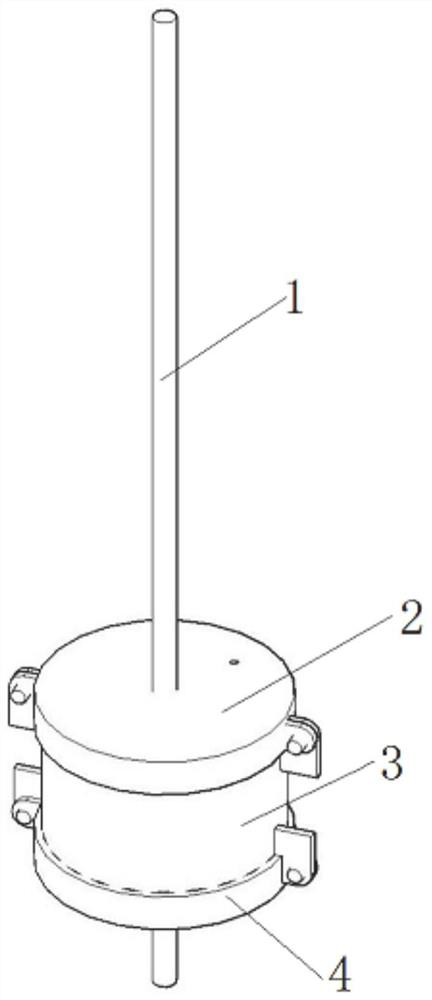 Rib-grouting body interface mechanical property testing system and method