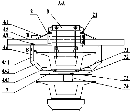 Fixed-point lifting type bridge erection machine and bridge erection method