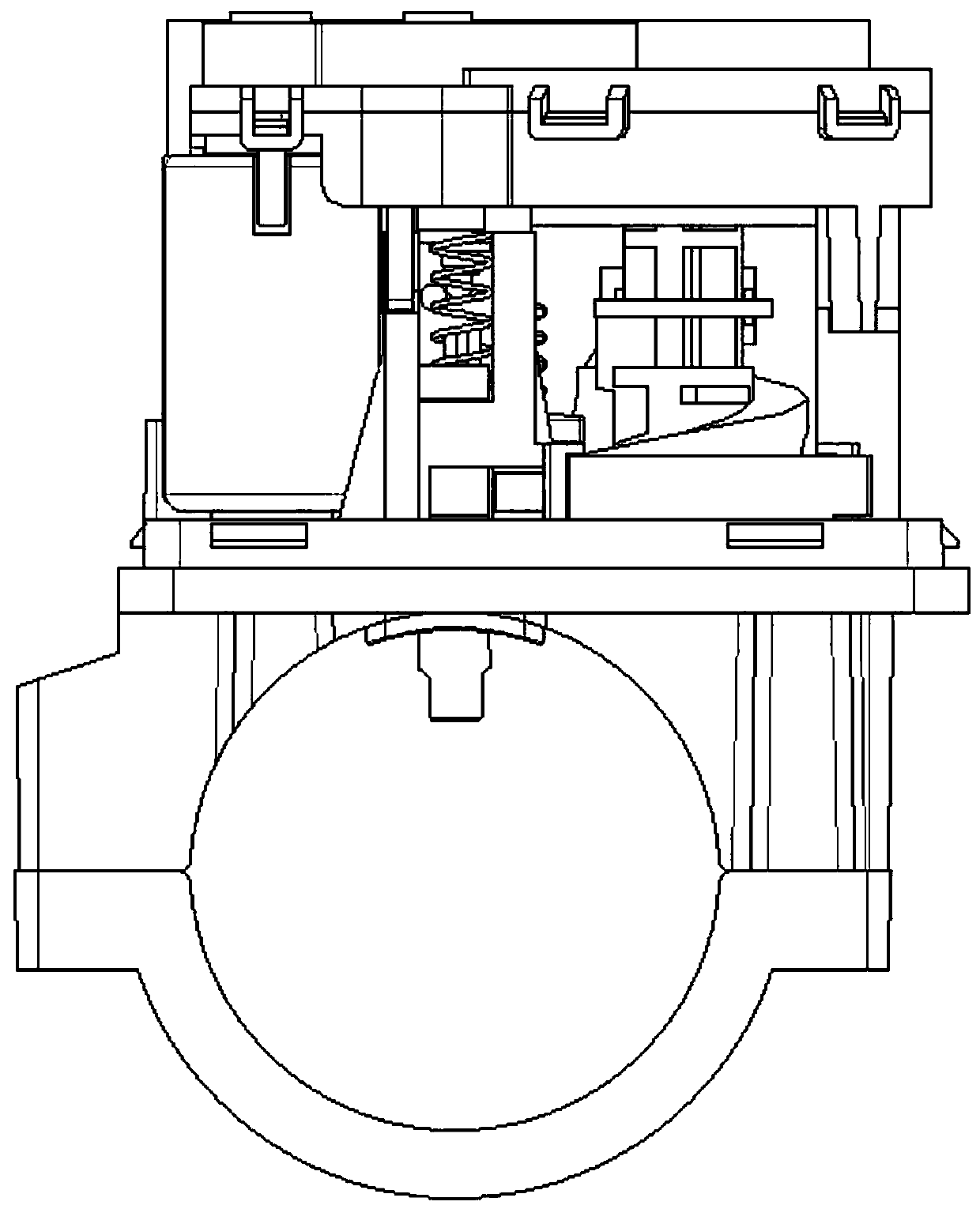 A car steering column electronic lock mechanism