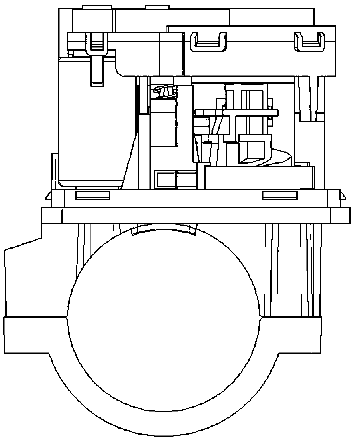 A car steering column electronic lock mechanism