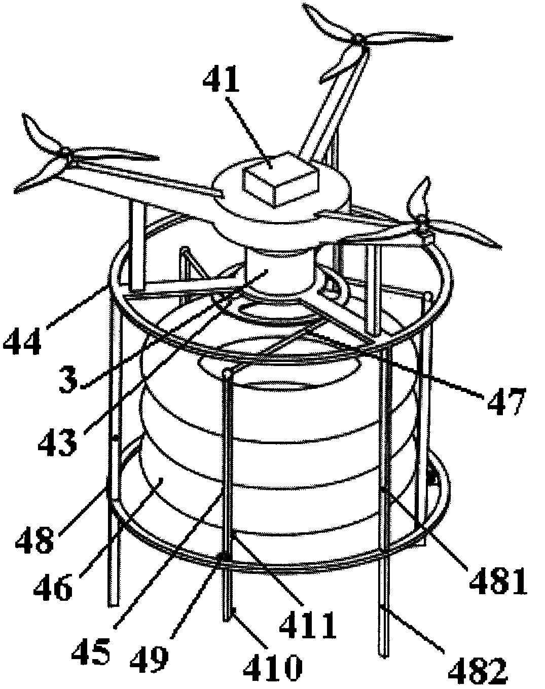 Unmanned aerial vehicle lifebuoy dropping system