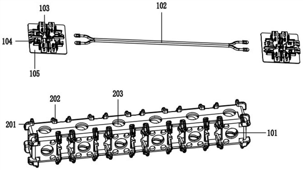 A plug-in four-way circuit device