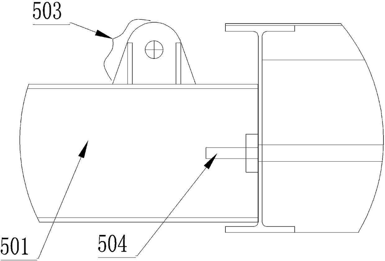 Completely recoverable tongue-and-groove block assembling section steel bottom plate of steel suspension box under complicated oceanic condition