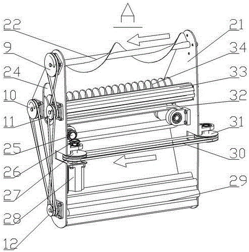 Orientating, spike-picking and peel-stripping device for corn bionic harvesting