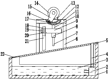 Segmenting device for rice cake production